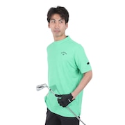 キャロウェイ（CALLAWAY）（メンズ）ゴルフ メンズ ロゴジャカード 半袖モックネックシャツ C24134102-1130