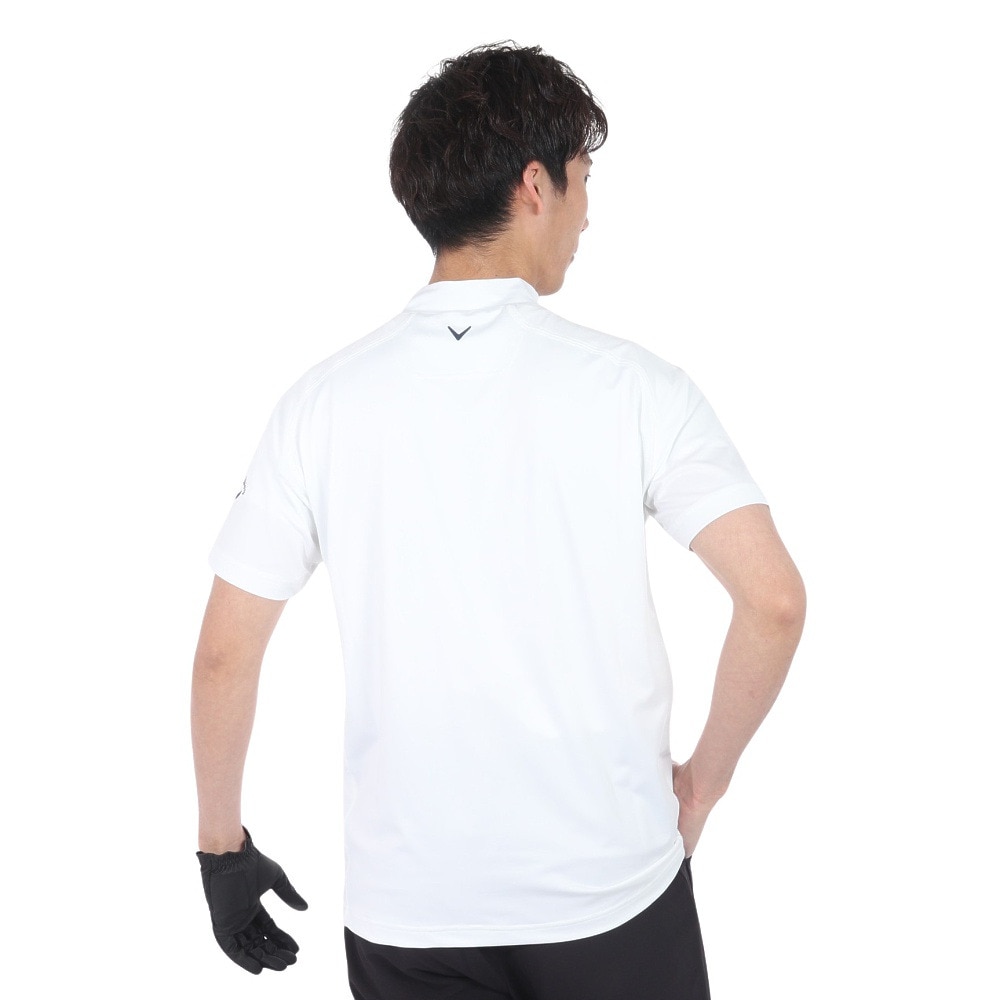 キャロウェイ（CALLAWAY）（メンズ）ゴルフウェア 吸汗速乾 ストレッチ スムース 半袖モックネックシャツ C24134103-1030