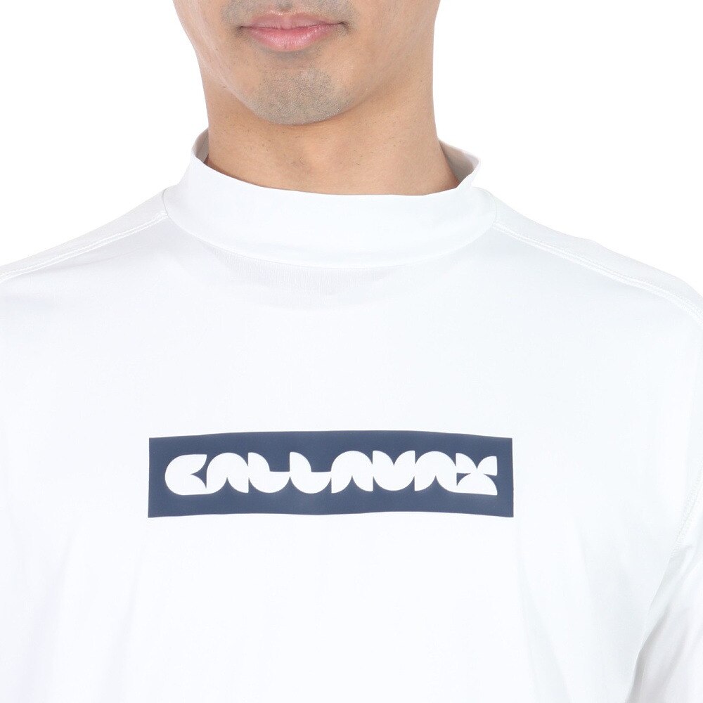 キャロウェイ（CALLAWAY）（メンズ）ゴルフウェア 吸汗速乾 ストレッチ スムース 半袖モックネックシャツ C24134103-1030