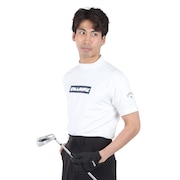 (メンズ)ゴルフウェア 吸汗速乾 ストレッチ スムース 半袖モックネックシャツ C24134103