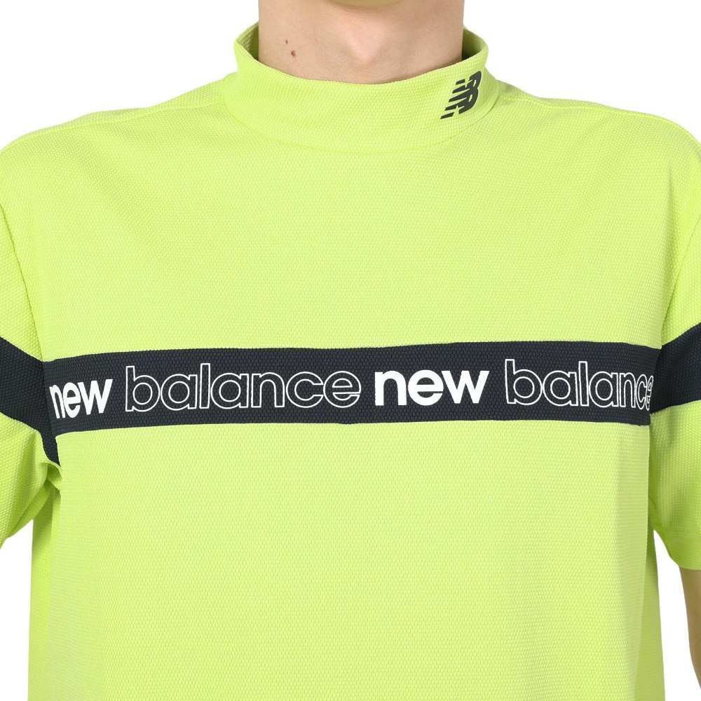 ニューバランス（new balance）（メンズ）ゴルフウェア 半袖モックネックプルオーバー 012-4166003-060
