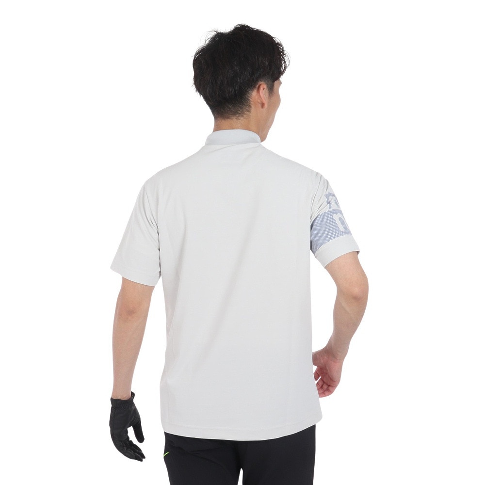 ニューバランス（new balance）（メンズ）ゴルフウェア 半袖 モックネック プルオーバー シャツ 012-4166005-021
