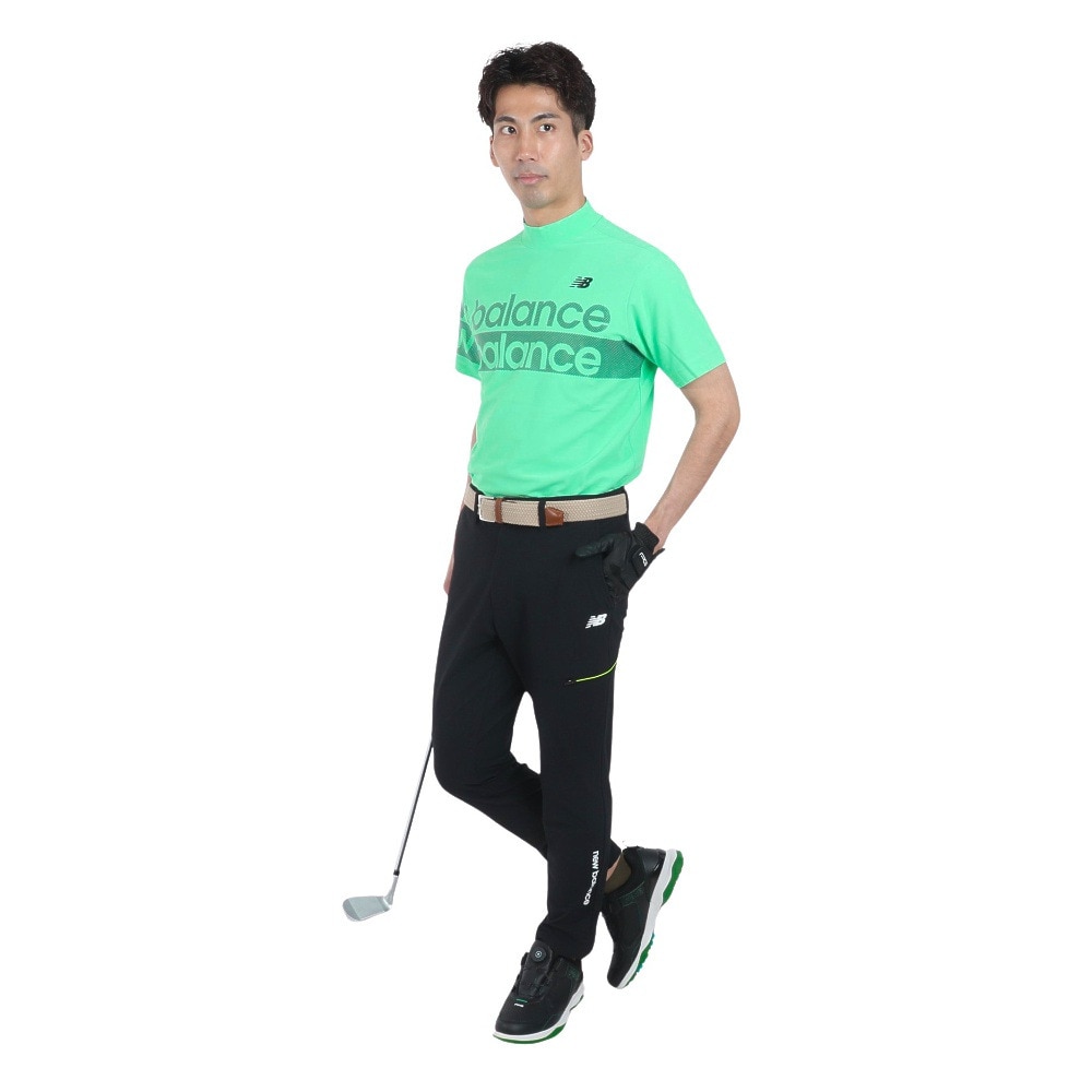 ニューバランス（new balance）（メンズ）ゴルフウェア 半袖 MOCK NECK プルオーバー シャツ 012-4166005-131
