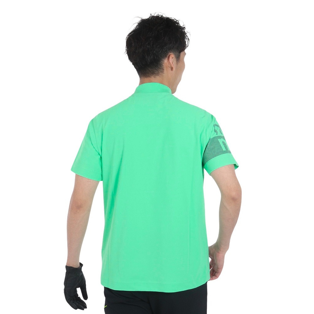 ニューバランス（new balance）（メンズ）ゴルフウェア 半袖 モックネック プルオーバー シャツ 012-4166005-131