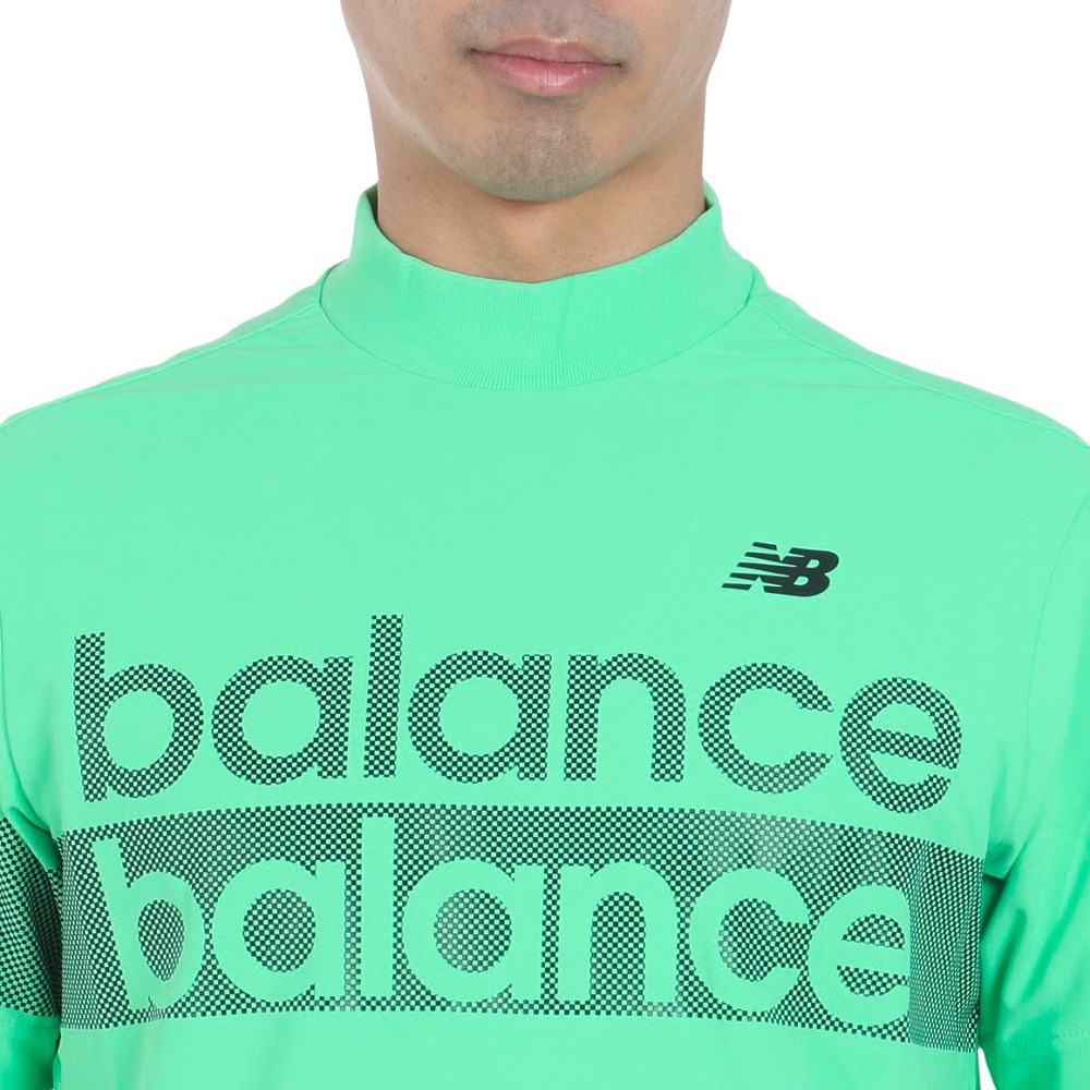 ニューバランス（new balance）（メンズ）ゴルフウェア 半袖 MOCK NECK プルオーバー シャツ 012-4166005-131