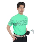 ニューバランス（new balance）（メンズ）ゴルフウェア 半袖 モックネック プルオーバー シャツ 012-4166005-131
