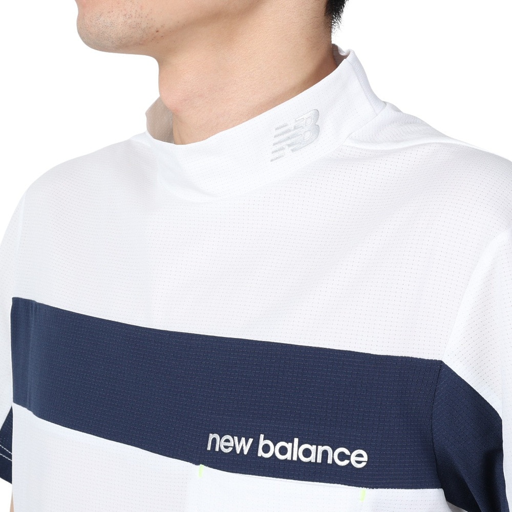 ニューバランス（new balance）（メンズ）ゴルフウェア 半袖モックネックプルオーバー 012-4166010-030