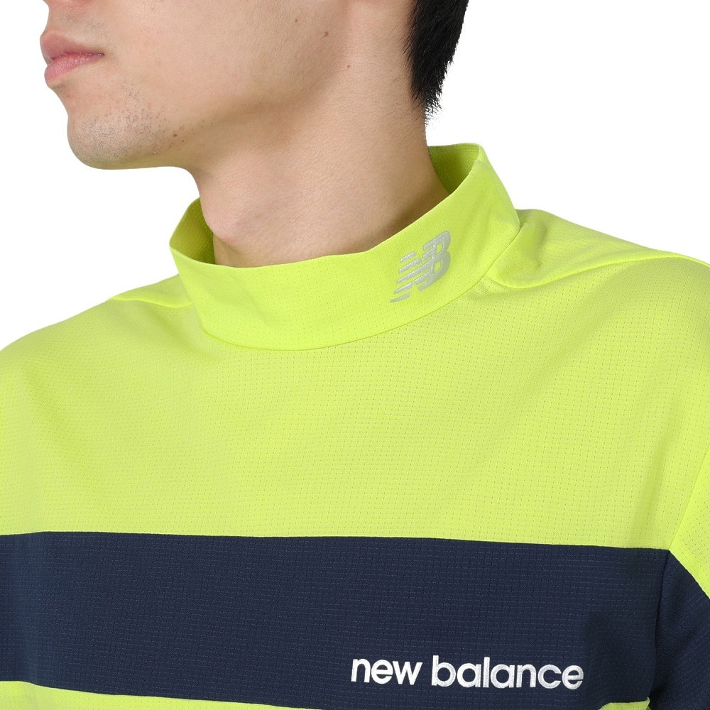 ニューバランス（new balance）（メンズ）ゴルフウェア 半袖モックネックプルオーバー 012-4166010-060