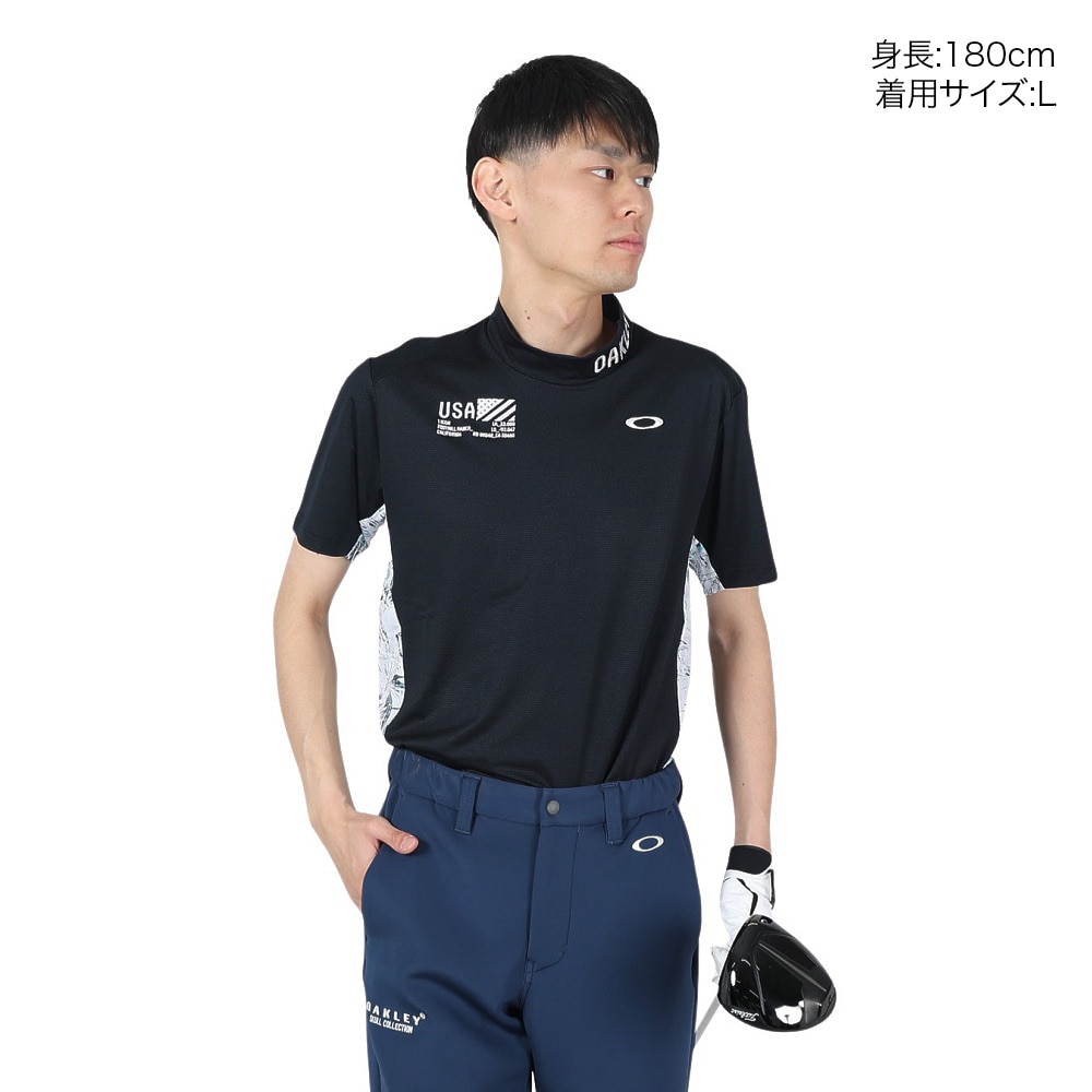 オークリー（OAKLEY）（メンズ）ゴルフウェア 半袖 吸汗速乾 Reliable モックシャツ FOA406438-02E