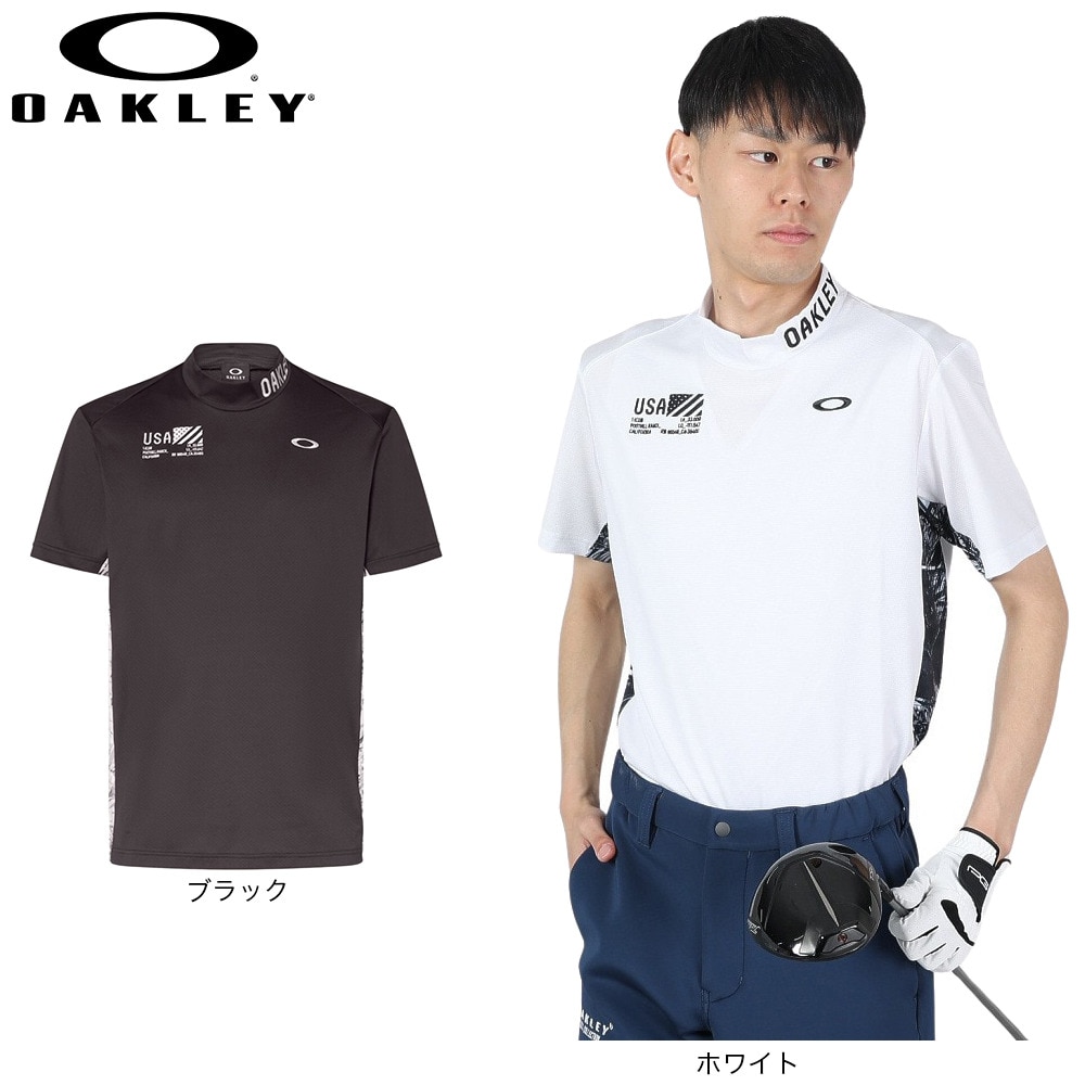オークリー（OAKLEY）（メンズ）ゴルフウェア 半袖 吸汗速乾 Reliable モックシャツ FOA406438-100