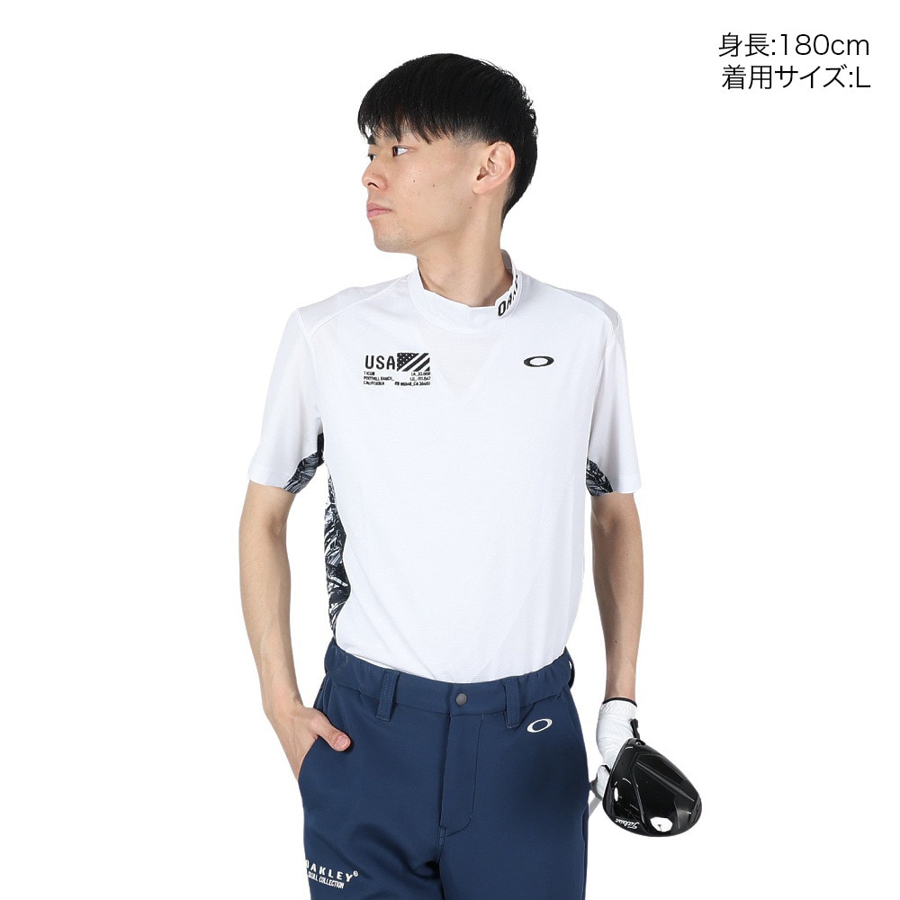 オークリー（OAKLEY）（メンズ）ゴルフウェア 半袖 吸汗速乾 Reliable モックシャツ FOA406438-100