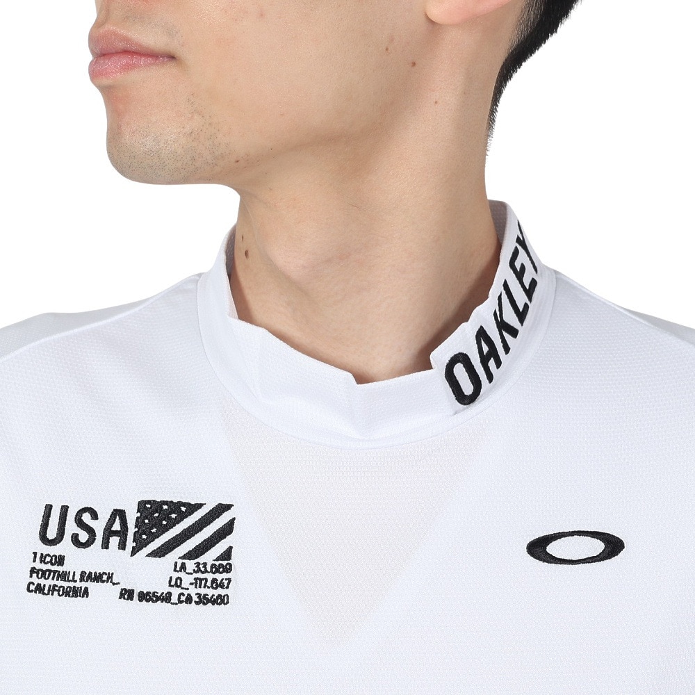 オークリー（OAKLEY）（メンズ）ゴルフウェア 半袖 吸汗速乾 Reliable モックシャツ FOA406438-100