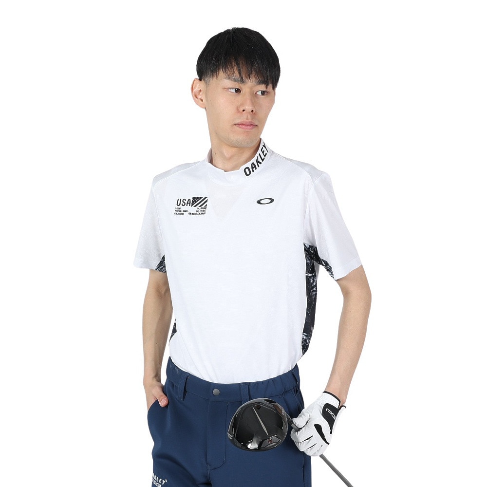 オークリー（OAKLEY）（メンズ）ゴルフウェア 半袖 吸汗速乾 Reliable モックシャツ FOA406438-100