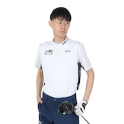 オークリー（OAKLEY）（メンズ）ゴルフウェア 半袖 吸汗速乾 Reliable モックシャツ FOA406438-100