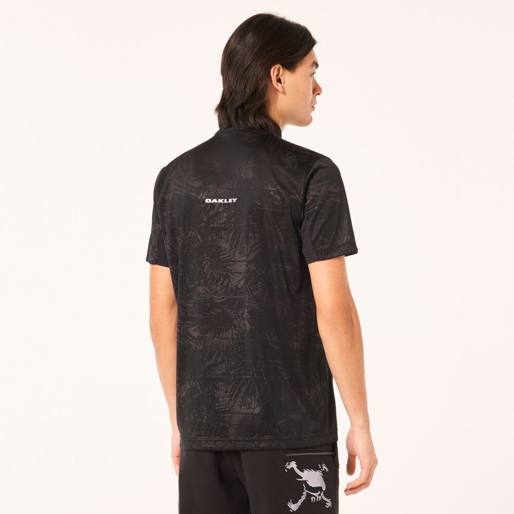 オークリー（OAKLEY）（メンズ）ゴルフウェア 吸汗速乾 接触冷感 コールド 半袖モックネックTシャツ FOA406440-02E