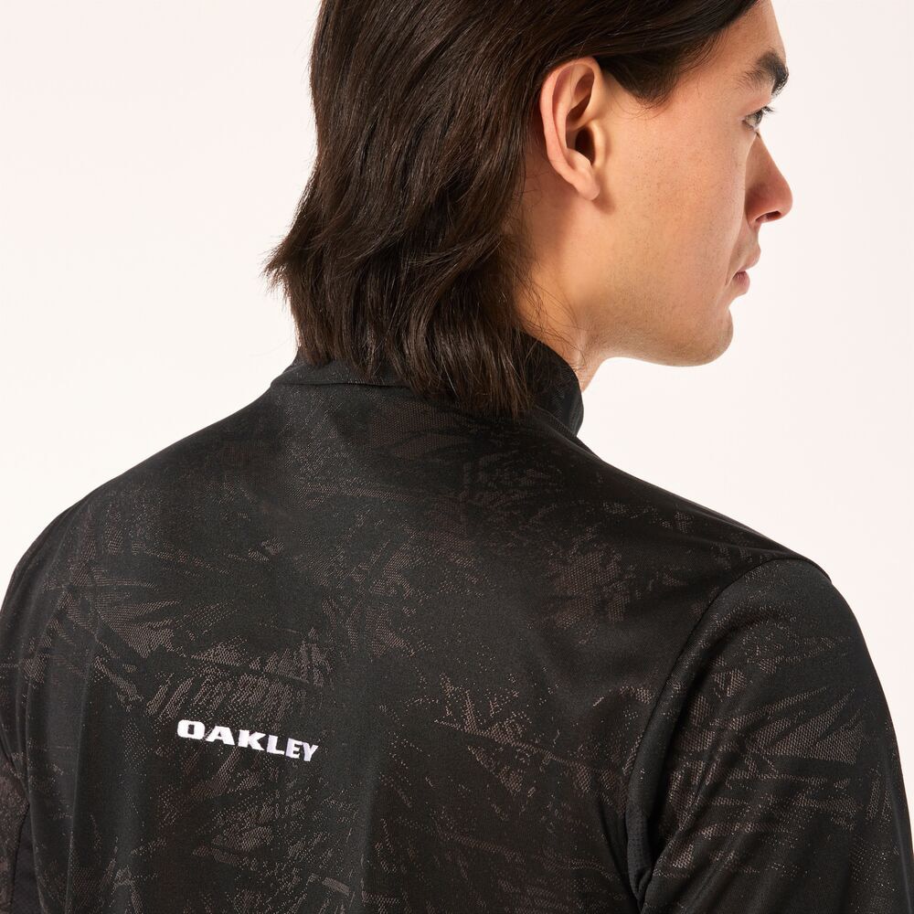 オークリー（OAKLEY）（メンズ）ゴルフウェア 吸汗速乾 接触冷感 コールド 半袖モックネックTシャツ FOA406440-02E