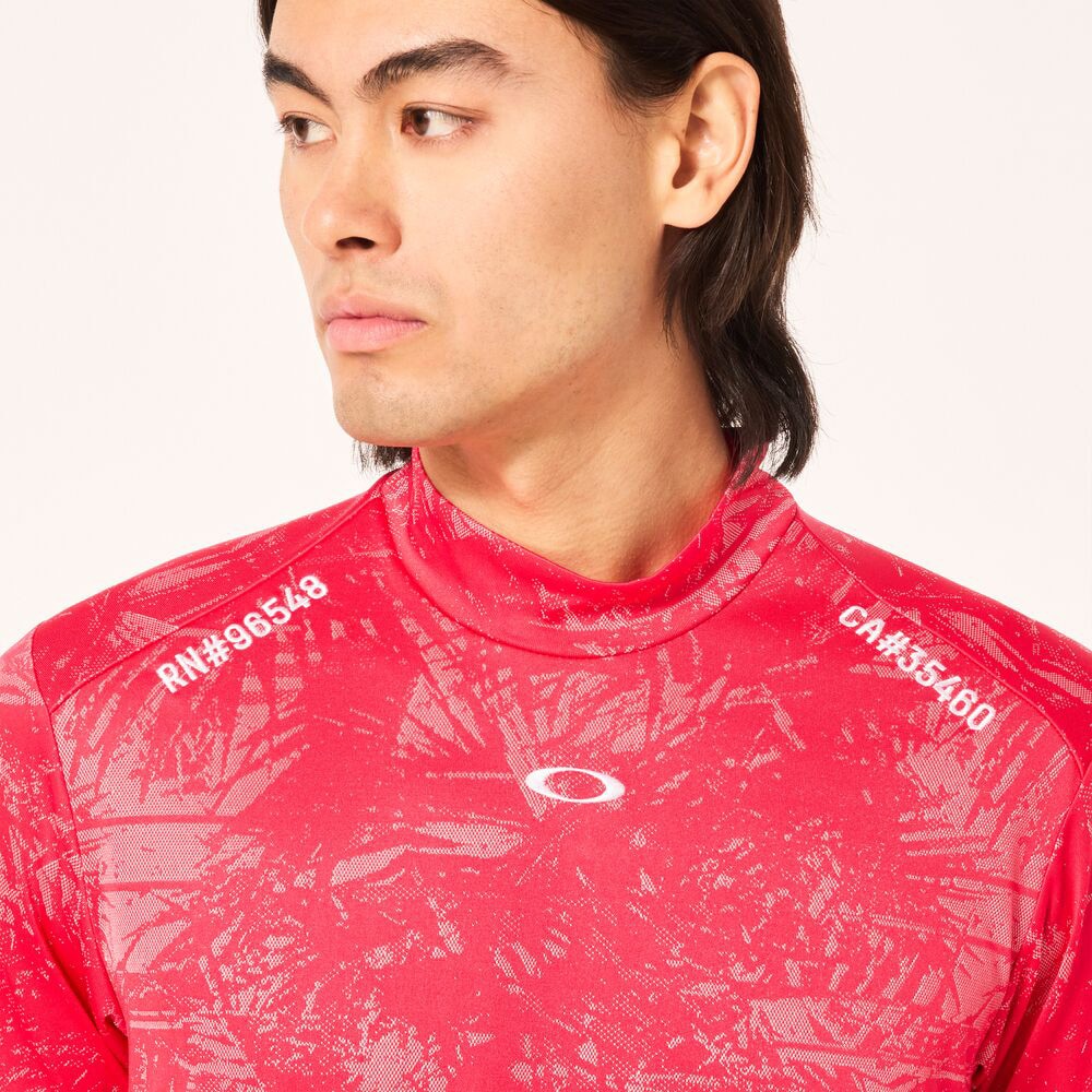 オークリー（OAKLEY）（メンズ）ゴルフウェア 吸汗速乾 接触冷感 コールド 半袖モックネックTシャツ FOA406440-41V