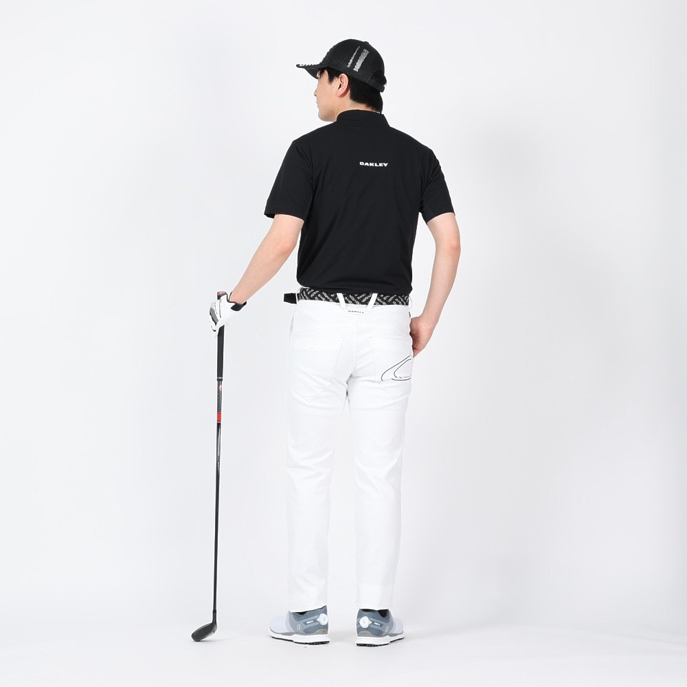 オークリー（OAKLEY）（メンズ）ゴルフウェア 半袖 吸汗速乾 ELLIPSE LOGO モックシャツ FOA406524-02E