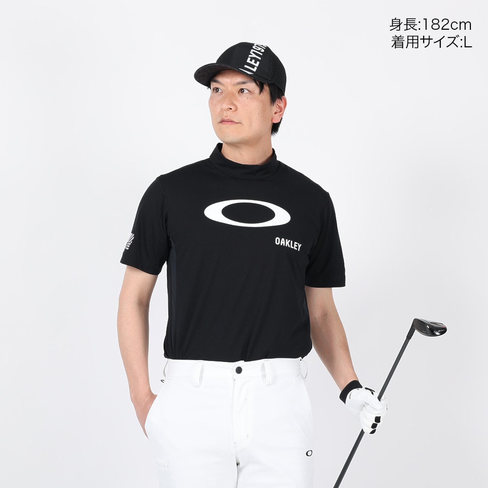 オークリー（OAKLEY）（メンズ）ゴルフウェア 半袖 吸汗速乾 ELLIPSE LOGO モックシャツ FOA406524-02E