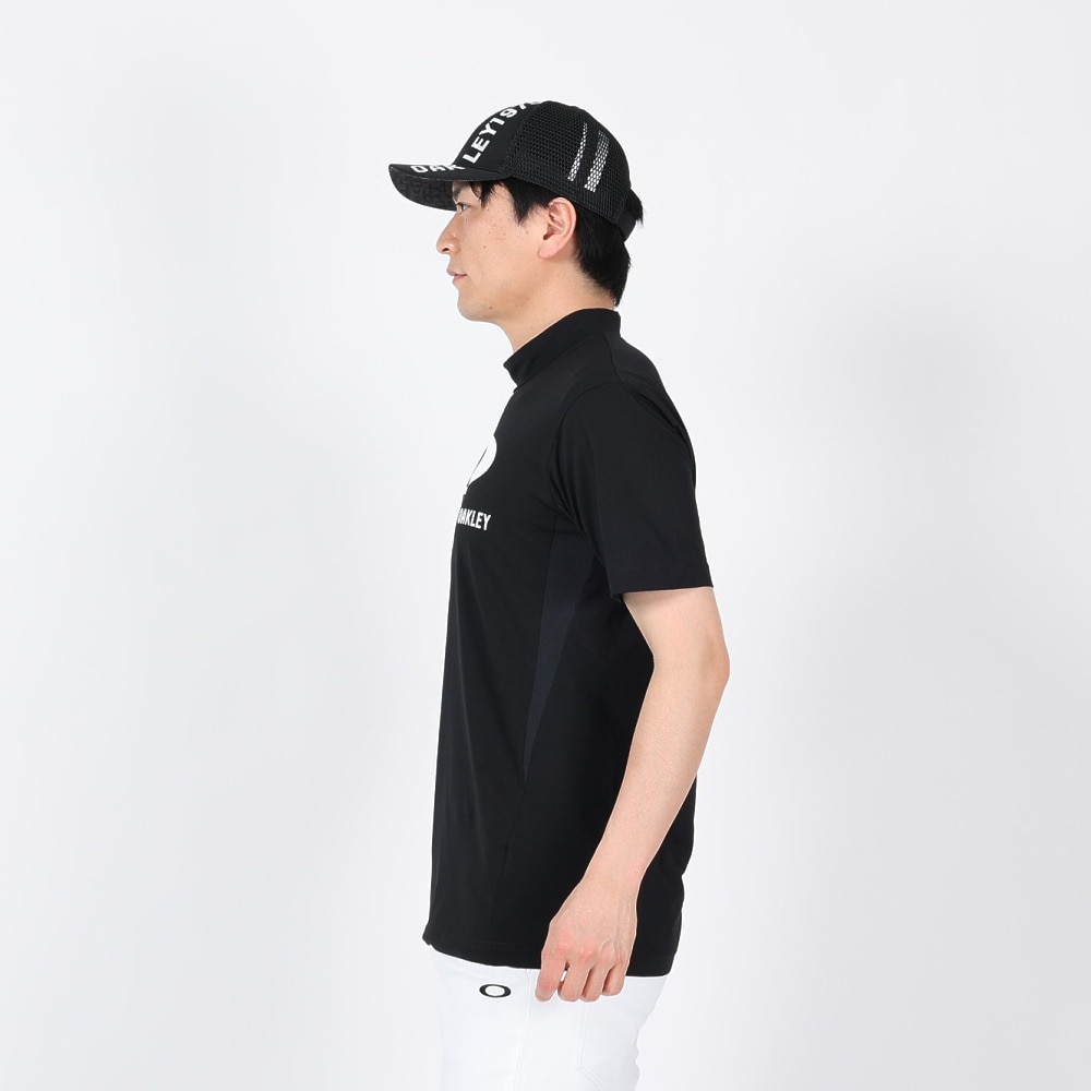オークリー（OAKLEY）（メンズ）ゴルフウェア 半袖 吸汗速乾 ELLIPSE LOGO モックシャツ FOA406524-02E
