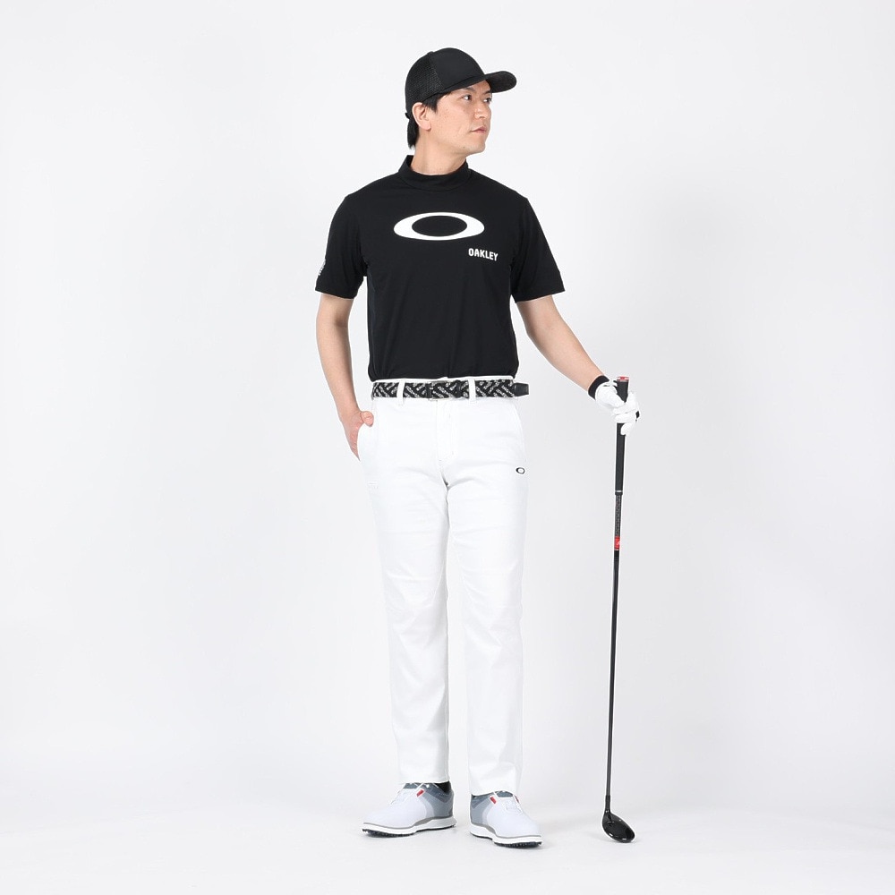 オークリー（OAKLEY）（メンズ）ゴルフウェア 半袖 吸汗速乾 ELLIPSE LOGO モックシャツ FOA406524-02E