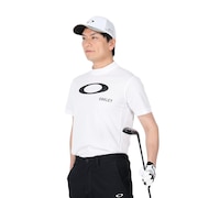 オークリー（OAKLEY）（メンズ）ゴルフウェア 半袖 吸汗速乾 ELLIPSE LOGO モックシャツ FOA406524-100