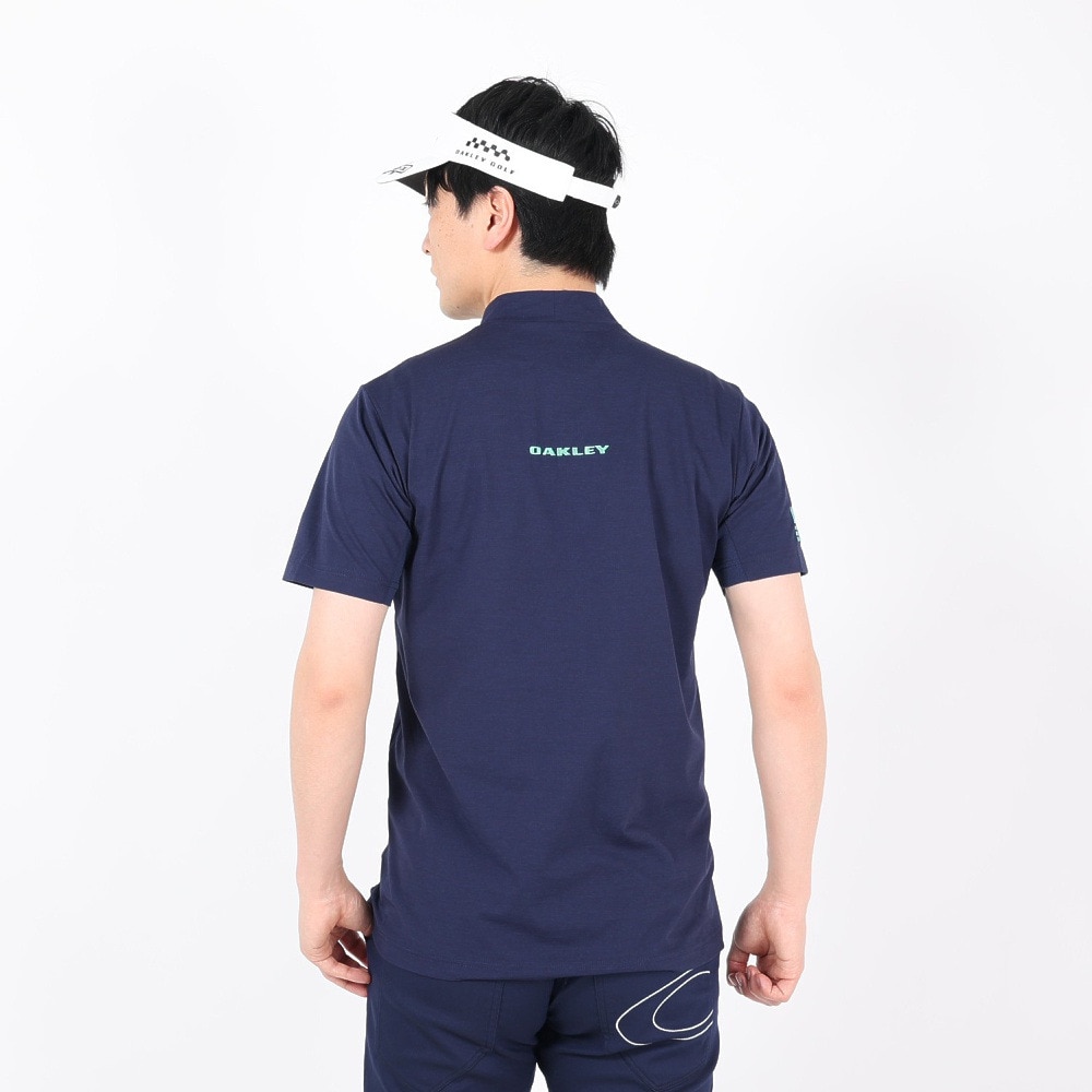 オークリー（OAKLEY）（メンズ）ゴルフウェア 半袖 吸汗速乾 ELLIPSE LOGO モックシャツ FOA406524-67Z