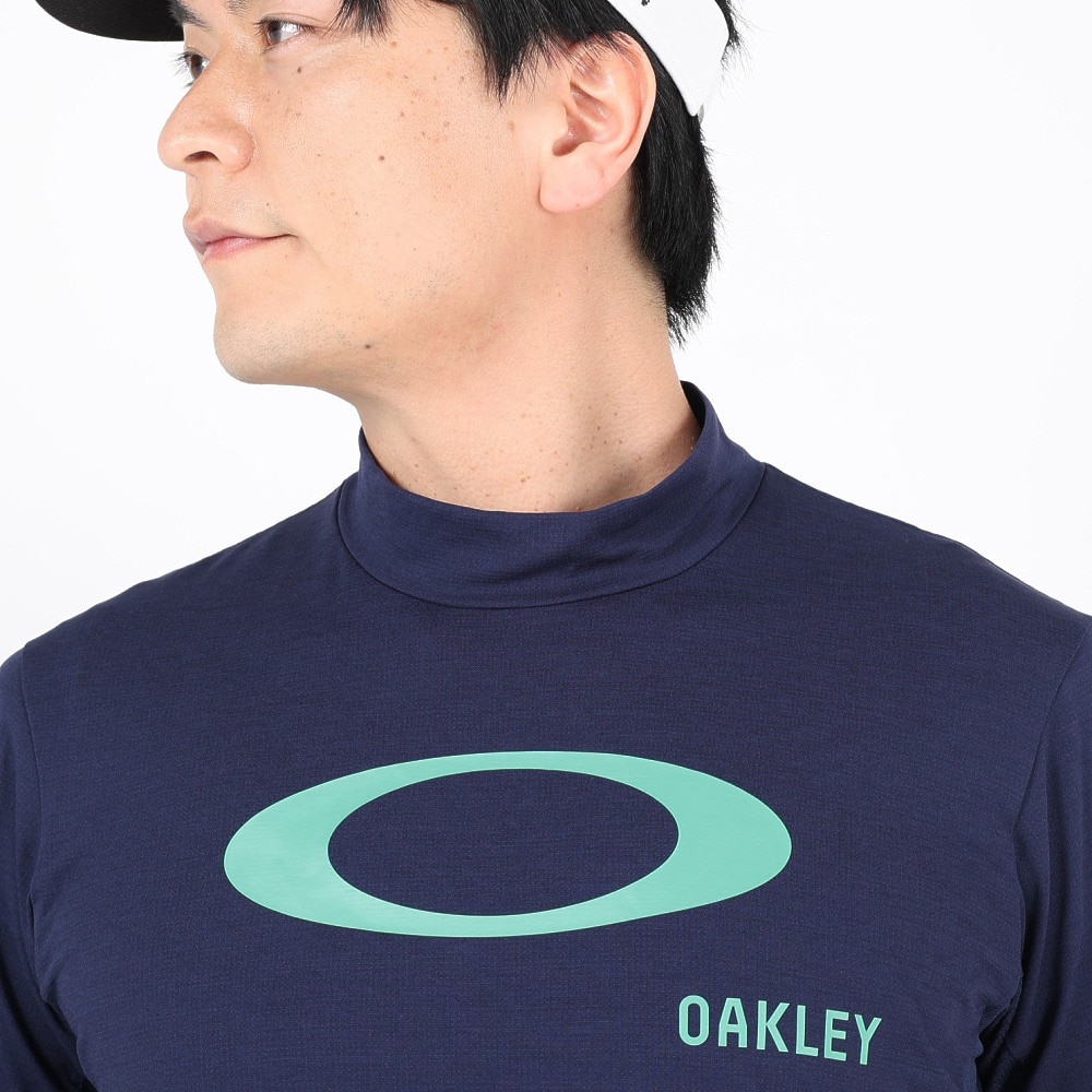 オークリー（OAKLEY）（メンズ）ゴルフウェア 半袖 吸汗速乾 ELLIPSE LOGO モックシャツ FOA406524-67Z