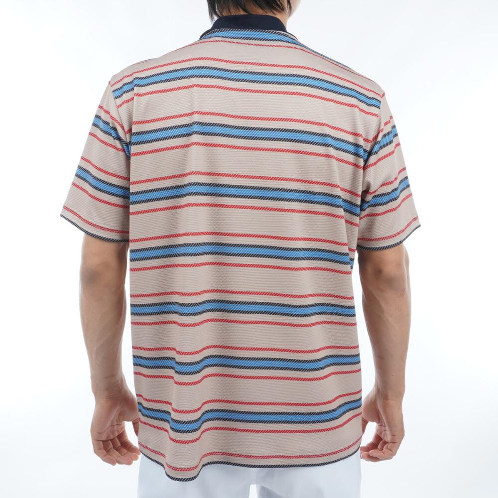 トミー ヒルフィガー ゴルフ（TOMMY HILFIGER GOLF）（メンズ）ゴルフ マルチボーダー半袖モックネック THMA406-SND