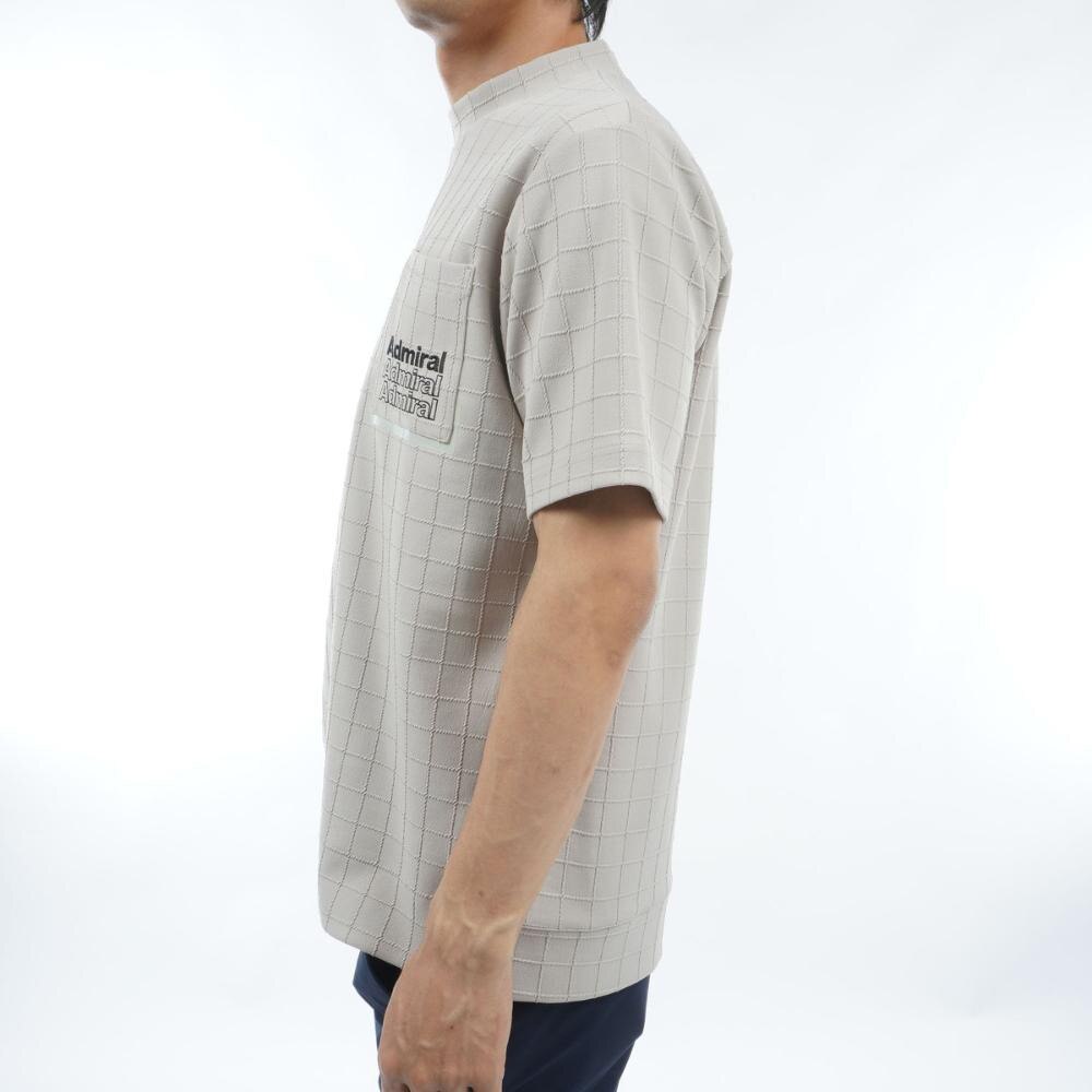 アドミラル ゴルフ(Admiral GOLF)ゴルフウェア 半袖 グリッドオーバー モックネックシャツ ADMA403-SND… アドミラル ゴルフ（Admiral GOLF）（メンズ）ゴルフウェア 半袖