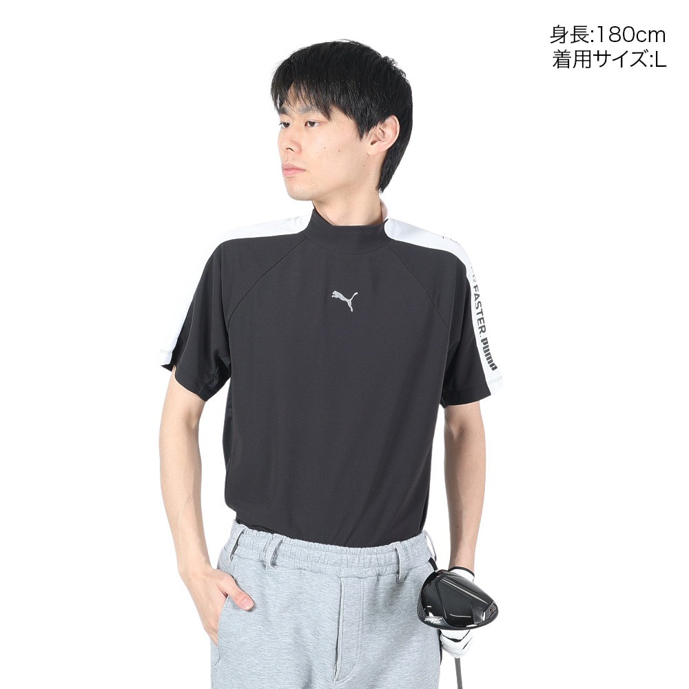 プーマ（PUMA）（メンズ）ゴルフウェア PF ストレッチライン テックカット モックネック 半袖 シャツ 627606-01