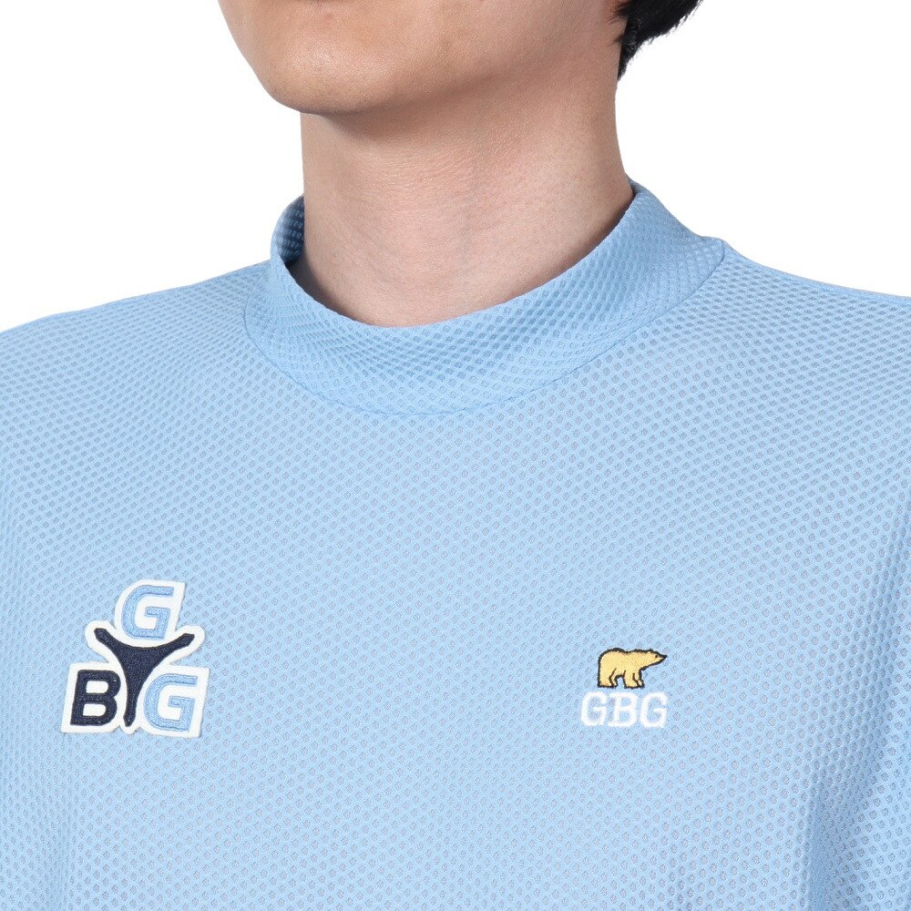 GB GOLF（ゴールデンベア ゴルフ）（メンズ）ゴルフウェア 半袖 吸水速乾 モックネックTシャツ 311Q5541-C42