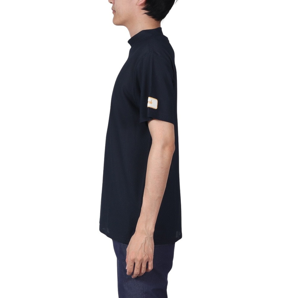GB GOLF（ゴールデンベア ゴルフ）（メンズ）ゴルフウェア 半袖 吸水速乾 モックネックTシャツ 311Q5541-C48