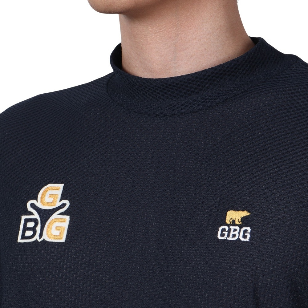 GB GOLF（ゴールデンベア ゴルフ）（メンズ）ゴルフウェア 半袖 吸水速乾 モックネックTシャツ 311Q5541-C48