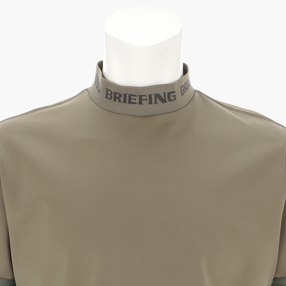 ブリーフィング（BRIEFING）（メンズ）ゴルフ 半袖 LOGO RIB RELAXED FIT ハイネックシャツ BRG241M19-067