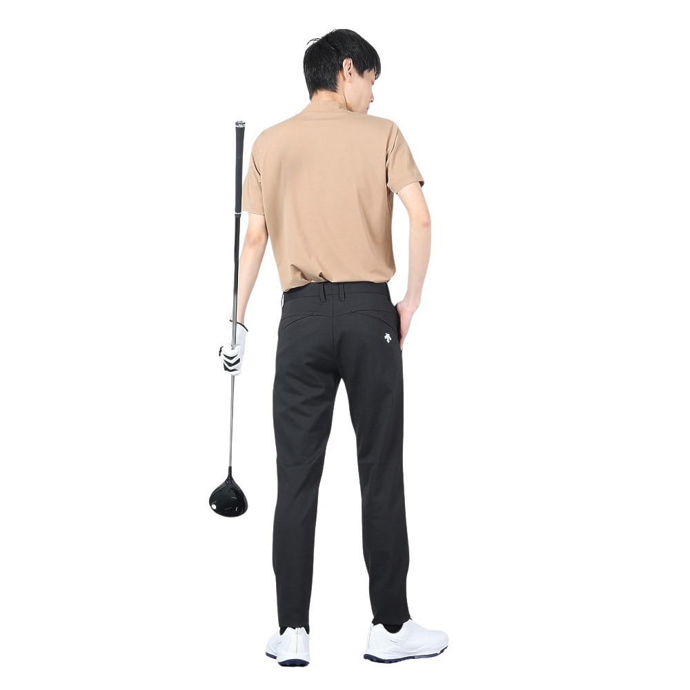 デサントゴルフ（DESCENTEGOLF）（メンズ）ゴルフウェア 吸汗速乾 モックネックベアスムース半袖シャツ DGMXJA17 BW00