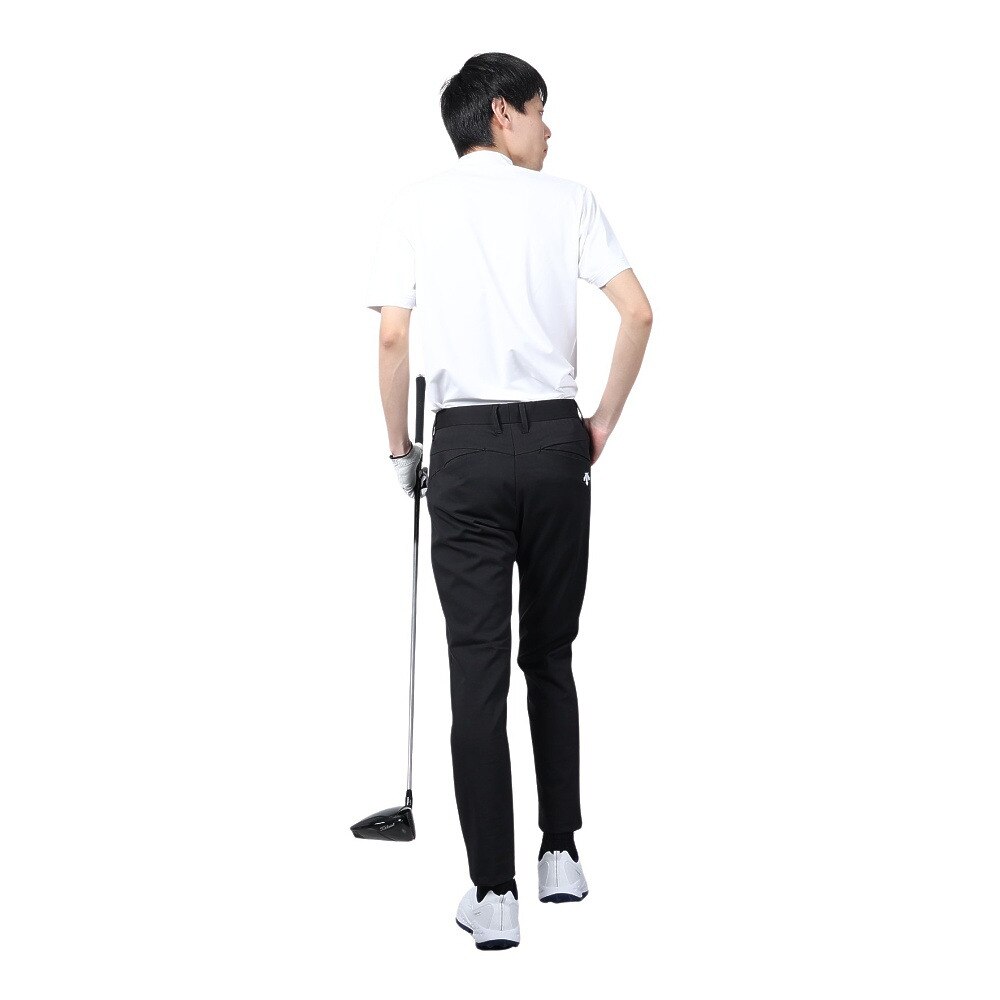 デサントゴルフ（DESCENTEGOLF）（メンズ）ゴルフウェア 吸汗速乾 モックネックベアスムース半袖シャツ DGMXJA17 WH00