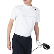 デサントゴルフ（DESCENTEGOLF）（メンズ）モックネック ゴルフ メンズ モックネックトリコットメッシュ半袖シャツ DGMXJA07 WH00