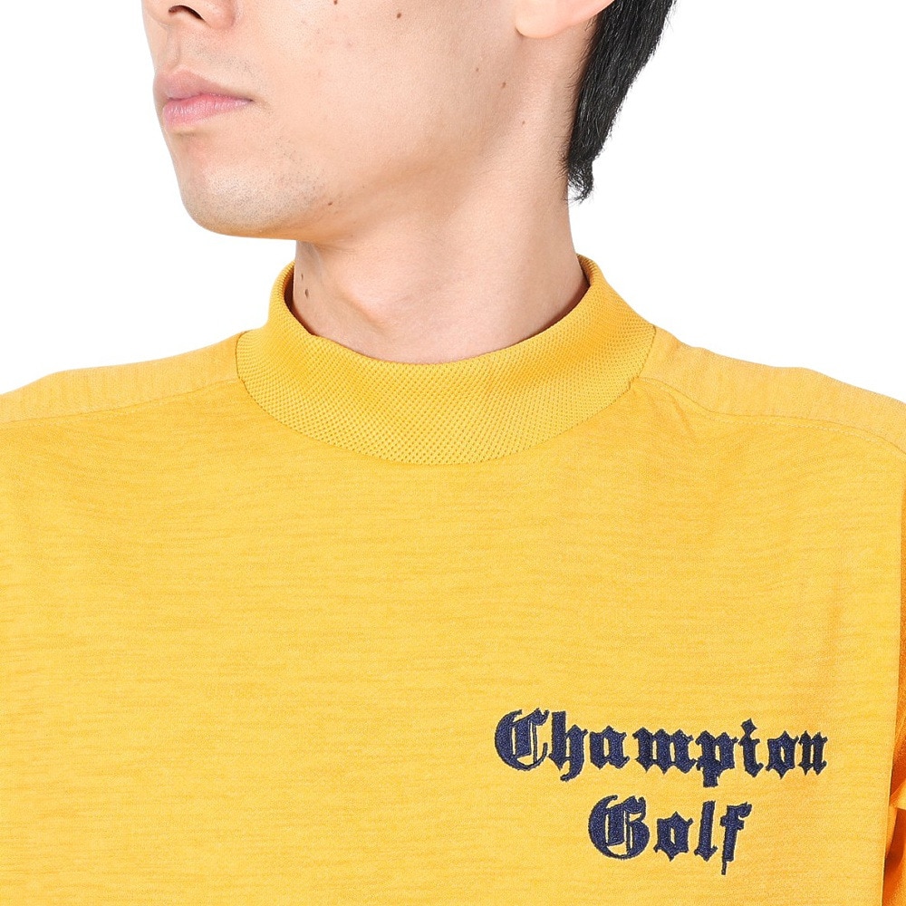 チャンピオン（CHAMPION）（メンズ）ゴルフウェア 半袖 速乾 モックネックシャツ C3-ZG302 740