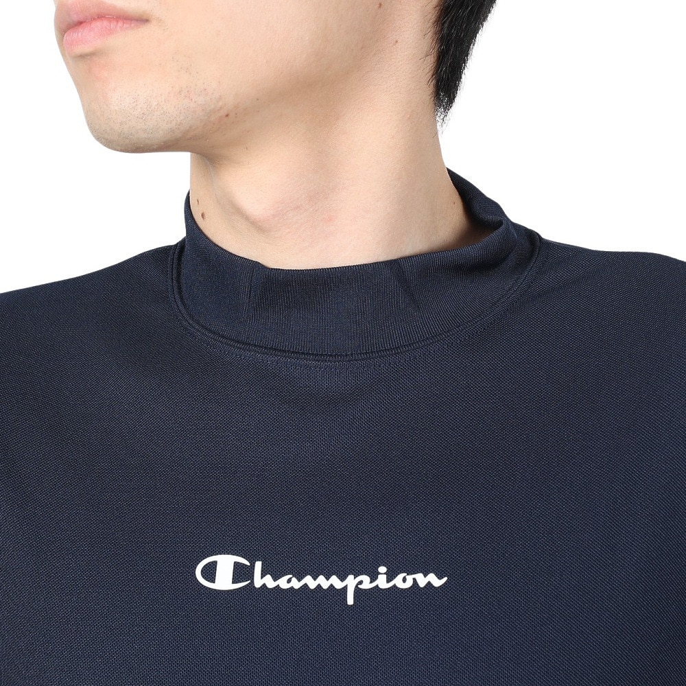 チャンピオン（CHAMPION）（メンズ）ゴルフウェア 速乾 モックネックシャツ 半袖Tシャツ C3-ZG322 370