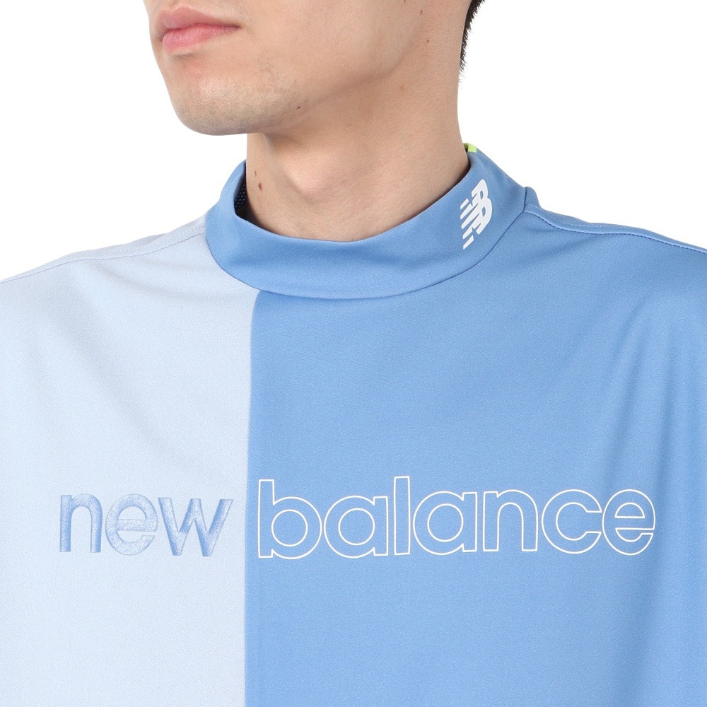 ニューバランス（new balance）（メンズ）ゴルフ 半袖 モックネック プルオーバー 012-4166011-112