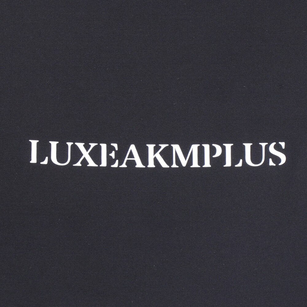 リュクスエイケイエムプラス（LUXEAKMPLU）（メンズ）ゴルフウェア 半袖 TECHNOLOGY PATTERN モックネックシャツ LAT-24008black