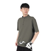(メンズ)ゴルフ 半袖 モックネック シャツ 21-2241241-18