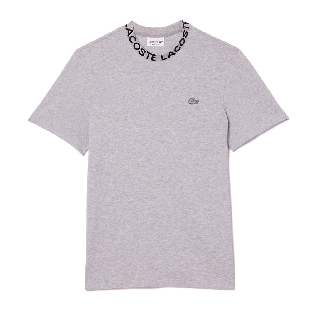 ラコステ（LACOSTE）（メンズ）モックネック ゴルフ 半袖 ジャガードリブニットカラーTシャツ TH0799-99-CCA