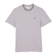 (メンズ)モックネック ゴルフ 半袖 ジャガードリブニットカラーTシャツ TH0799-99-CCA