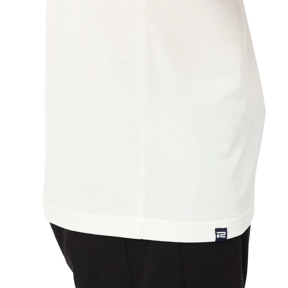 ROSASEN（メンズ）ゴルフウェア 吸水速乾 ストレッチカノコインレー 半袖 モックネック 044-22741-005-24AW