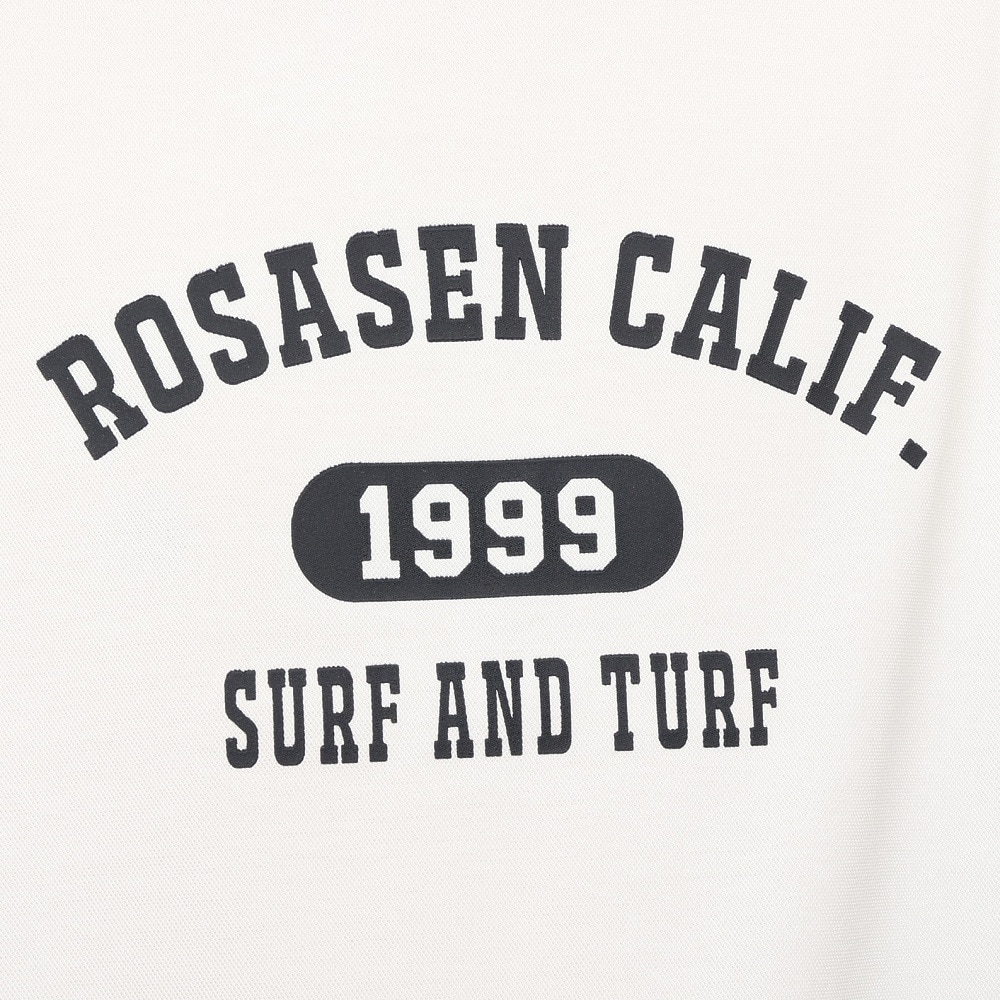 ROSASEN（メンズ）ゴルフウェア 吸水速乾 ストレッチカノコインレー 半袖 モックネック 044-22741-005-24AW