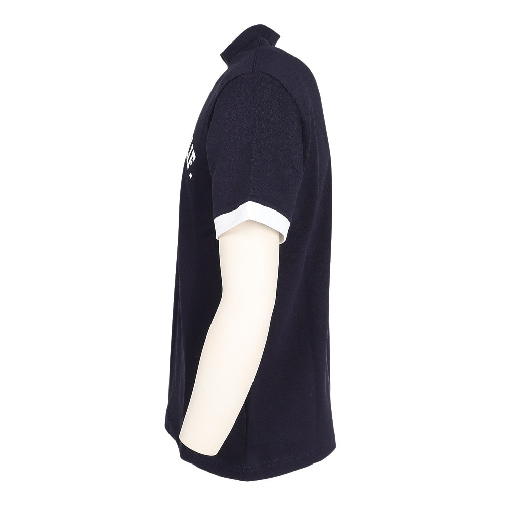 ROSASEN（メンズ）ゴルフウェア ストレッチ カノコインレー 半袖モックネック 044-22741-098-24AW