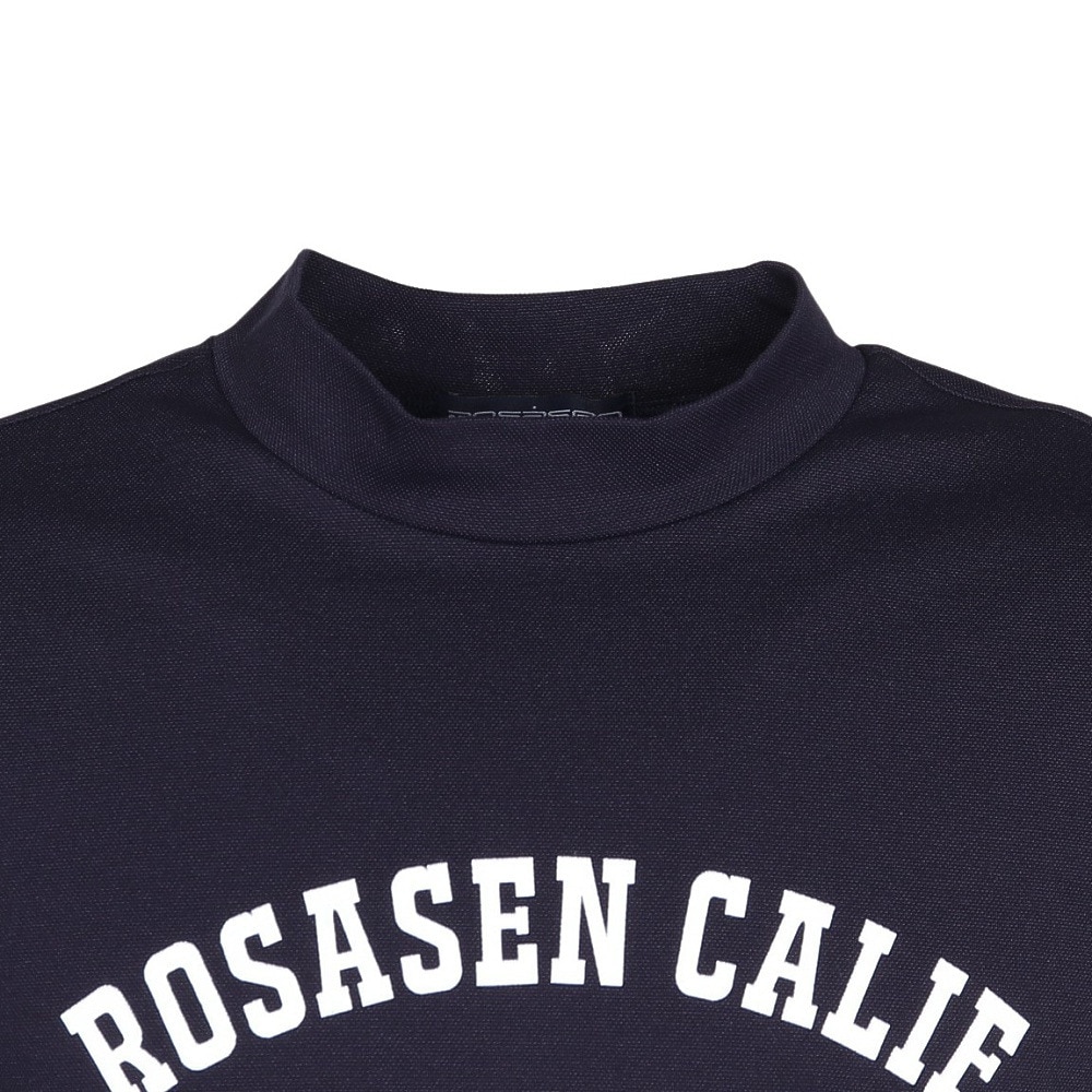 ROSASEN（メンズ）ゴルフウェア ストレッチ カノコインレー 半袖モックネック 044-22741-098-24AW
