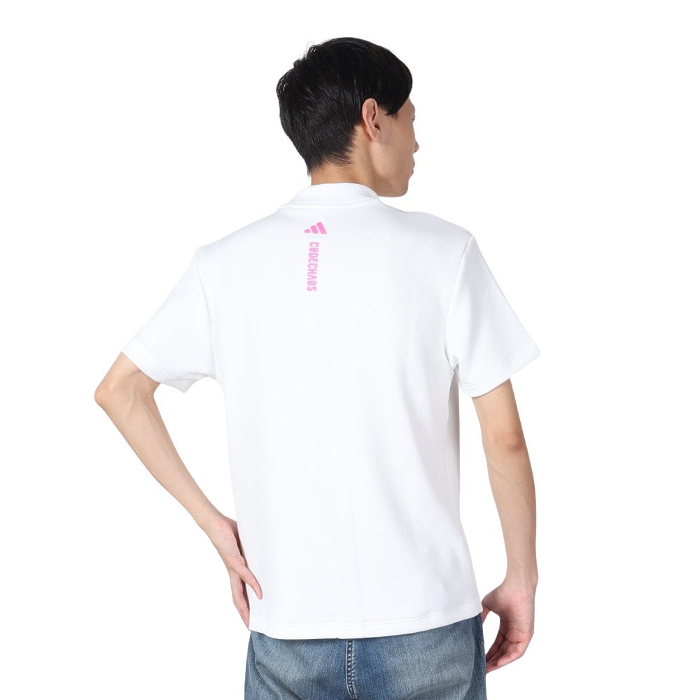 アディダス（adidas）（メンズ）ゴルフウェア 吸汗速乾 コードカオス モックネック 半袖シャツ KSL87-JJ0221 W